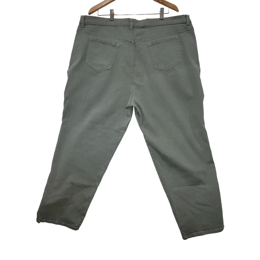 Gloria Vanderbilt Amanda Denim Jeans Womens Pockets Stretch‎ Gray Size 24 W